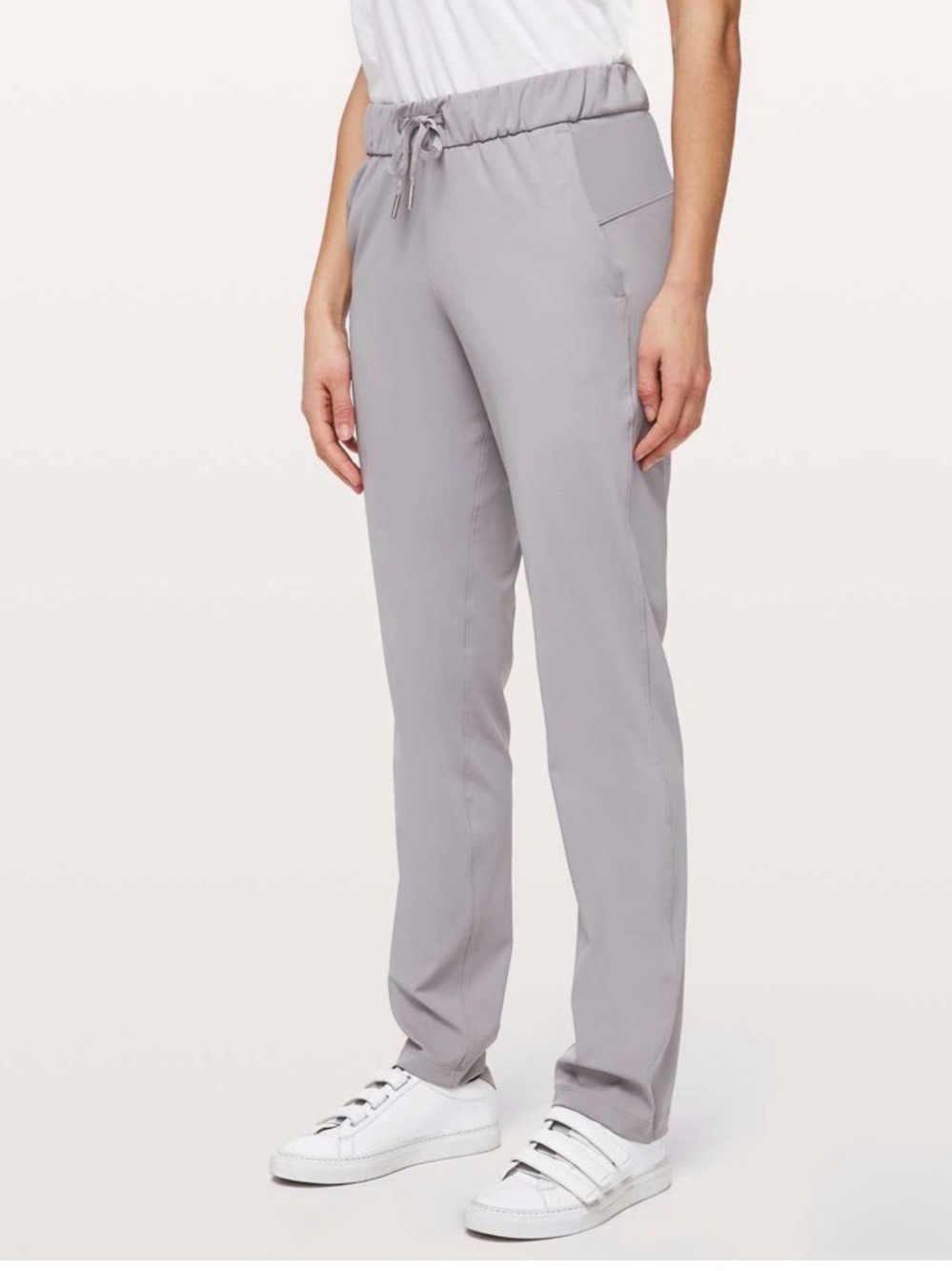 Lululemon On the Fly 7/8 Pant *Woven Silver